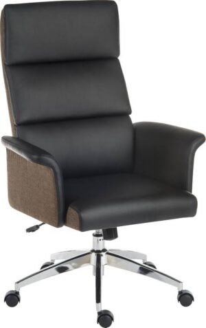 Elegance High Leather Executive Chair in Black