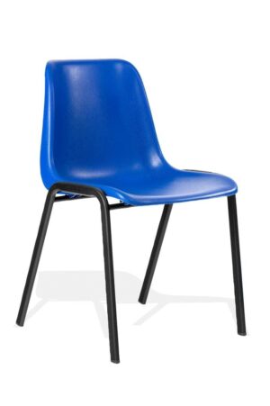Polly Stacking Visitor Chair Blue Polypropylene