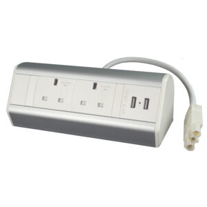 white desk top power module