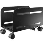 black mobile pc holder