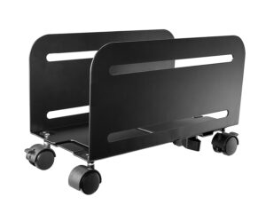 black mobile pc holder