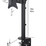 cheap monitor arm in black