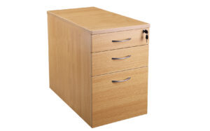 3 Drawer Desk High D800mm Pedestal