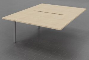 W1400mm Add-On Bench, Silver Legs