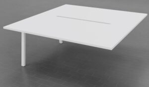 W1600mm Add-On Bench, White Legs