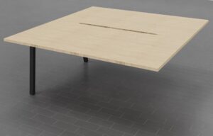 W1600mm Add-On Bench, Black Legs