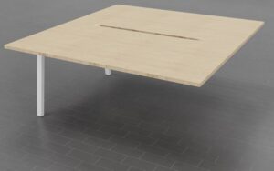 W1600mm Add-On Bench, White Legs