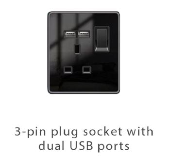 plug socket and usb